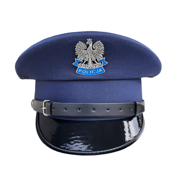 Czapka garnizonowa gabardynowa wyjściowa Policja nowy wzór