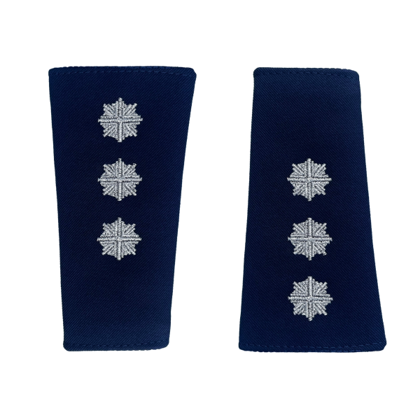Pochewki na pagony Policja gabardyna granatowe komisarz
