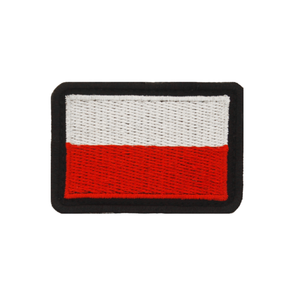 Emblemat flaga Polski haftowana do naszycia na mundur