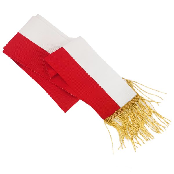 Szarfa biało-czerwona dla pocztu sztandarowego
