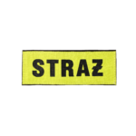 Napis STRAŻ na rzep 5 × 15 cm - widok z przodu